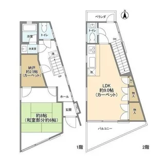 東京都大田区田園調布2【一戸建】の間取り