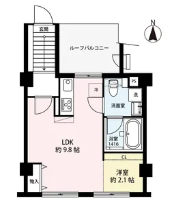 (仮称)武蔵野市境南町2丁目レジデンス【5階】の間取り