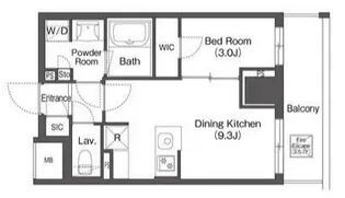 コンフォリア森下リバーサイド【7階】の間取り