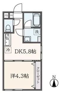 J-ARC白山【1階】の間取り