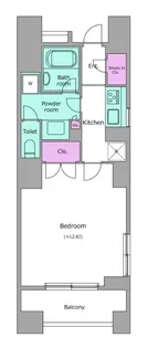 レジディア日本橋馬喰町【13階】の間取り