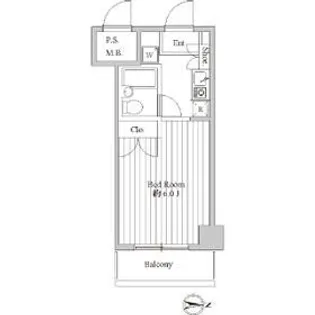 スペーシア池上【2階】の間取り