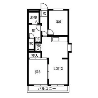 サニーハイツKITO【3階】の間取り