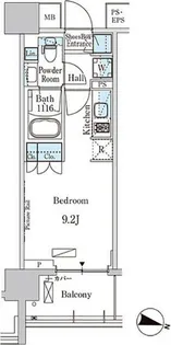 パークアクシス横濱高島町【9階】の間取り