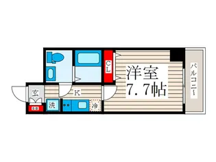 MAXIV一之江【8階】の間取り