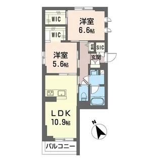 グランツルーエ港北【SHM】【1階】の間取り