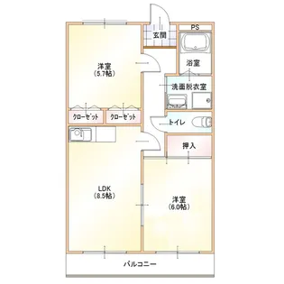 キャセロ・セントロ【2階】の間取り