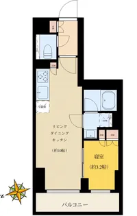 プラウドフラット本郷三丁目【13階】の間取り