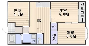 リレイズ葉月I【2階】の間取り