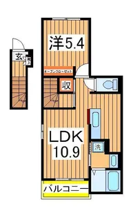 ノイクラール【2階】の間取り