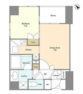 パレステュディオ渋谷StationFront【11階】の間取り