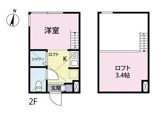 ル・プレジール【2階】の間取り