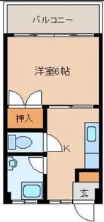 甲斐コーポ【2階】の間取り