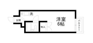 花ノ坊ハイツ【2階】の間取り