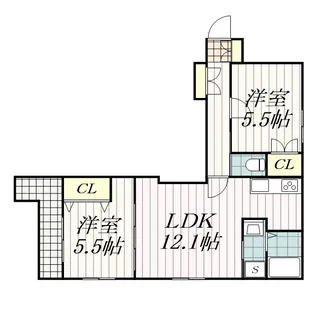 ラ・メール【2階】の間取り