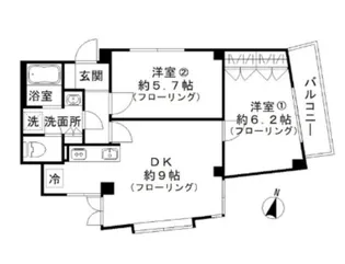 アヴァンス目黒【3階】の間取り