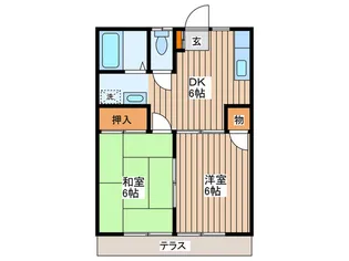 クリ-ンハイツマスダ【1階】の間取り