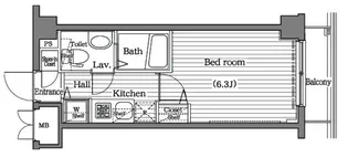 ガラ・シティ大崎【6階】の間取り