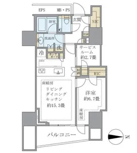 三田ガーデンヒルズ サウスヒル【3階】の間取り