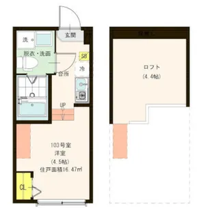 ハーモニーテラス・Reiz東小岩【1階】の間取り