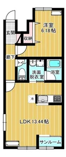 ドゥオ【1階】の間取り