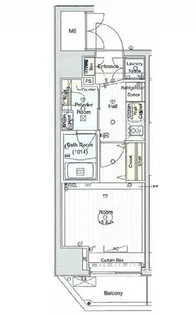 ベルグレードYS【7階】の間取り
