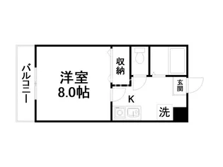 グリーンヒル桃山【2階】の間取り