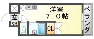 プレリュード江坂【3階】の間取り
