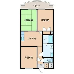 ラムール2【3階】の間取り