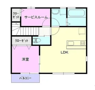パルハウス【2階】の間取り