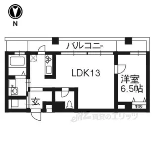 シュシュパルク六条院【2階】の間取り