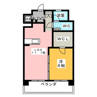 PARKSIDE KUNO【2階】の間取り