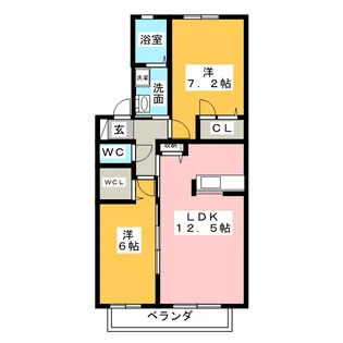 ソレイユN【2階】の間取り