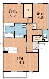 レフィナード【2階】の間取り