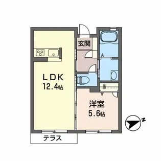 シャーメゾン リジェ【1階】の間取り