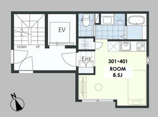 湯島レーベル【3階】の間取り