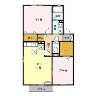 アンシャンテ A【1階】の間取り