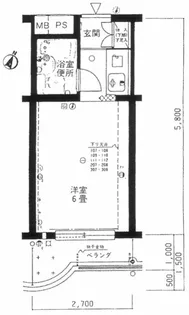 ジョイフル笹塚【2階】の間取り
