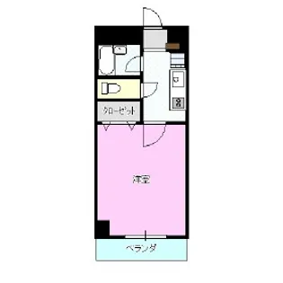 SNIマンション肴町【4階】の間取り