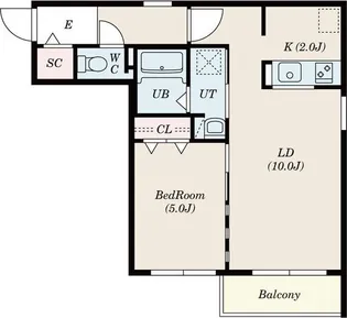アルパン【4階】の間取り