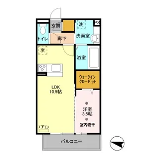 レフィナード末広【2階】の間取り