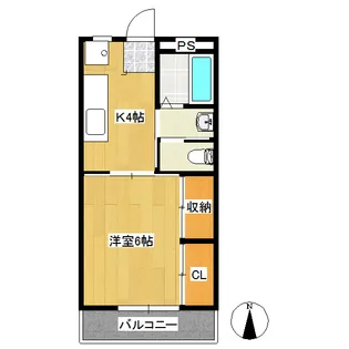 コーポ山笑【1階】の間取り