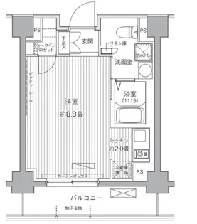ヒューリックレジデンス茗荷谷【4階】の間取り