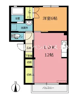 サンハイムB棟【1階】の間取り