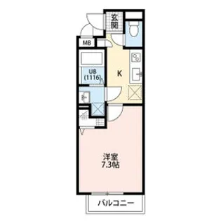 アムールHARMONY2【2階】の間取り