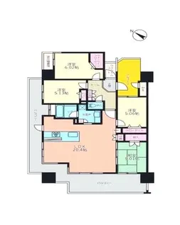 リヴィエールソフィア清滝【8階】の間取り
