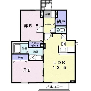 イーストパレス6・1【1階】の間取り