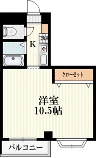 清水ハイツ【3階】の間取り