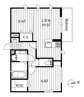 COCOSTAII【3階】の間取り