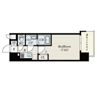 Attirant西三国【8階】の間取り